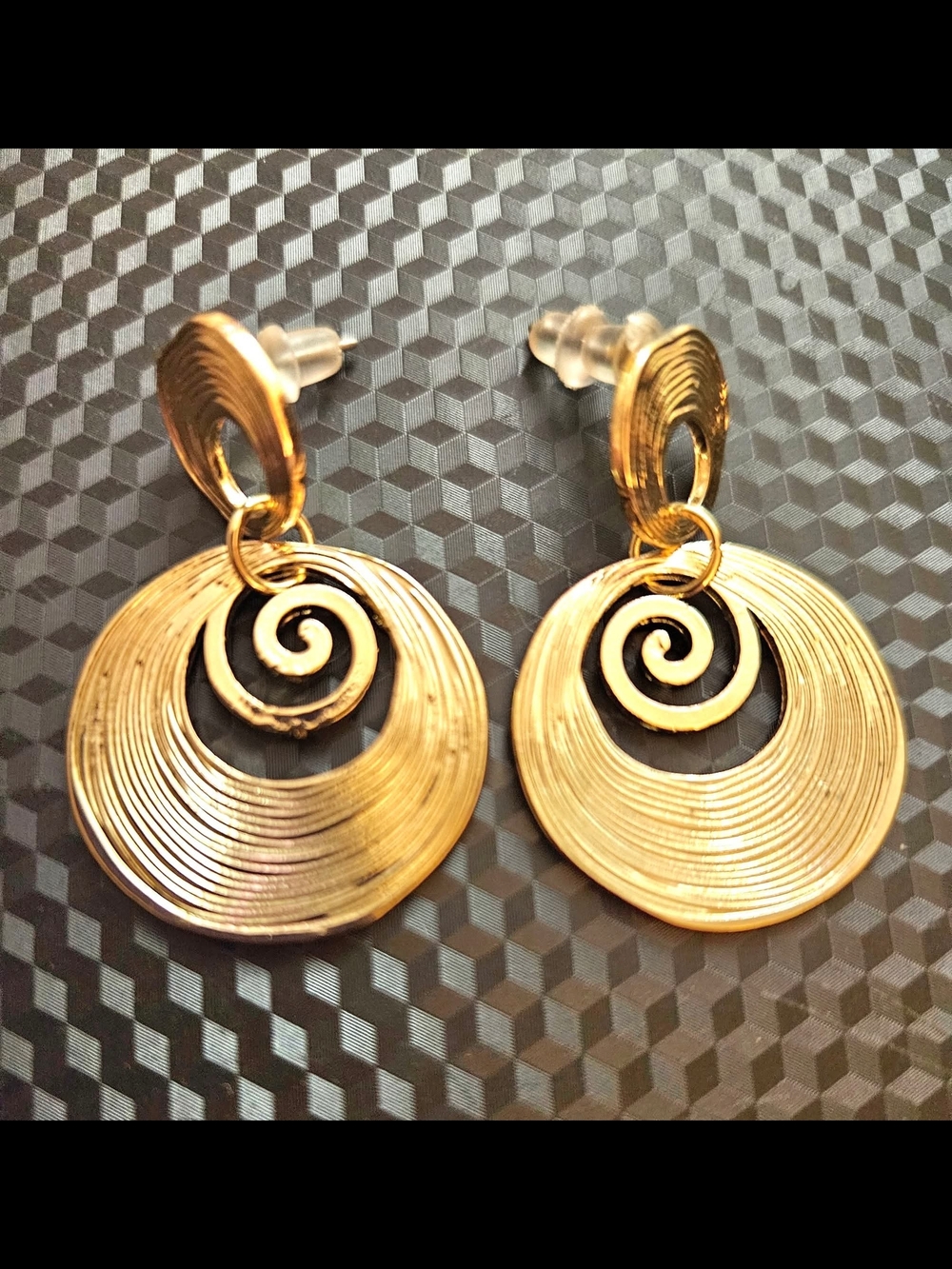 Gold Spiral Drop Earrings - Elegant Women’s Jewelry
